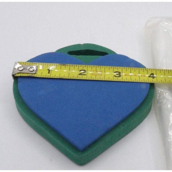 Stamp Heart " Chunky Stamp" by Back Street Inc ©1998 Foam on Foam 4" x 3¾" - Picture 3 of 4